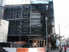 Construction of the Apple Store on Market